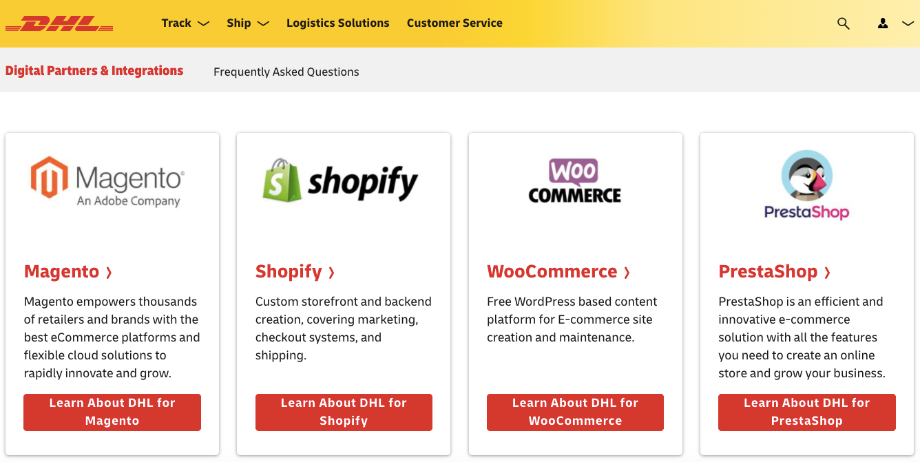 Integration with popular e-commerce platforms