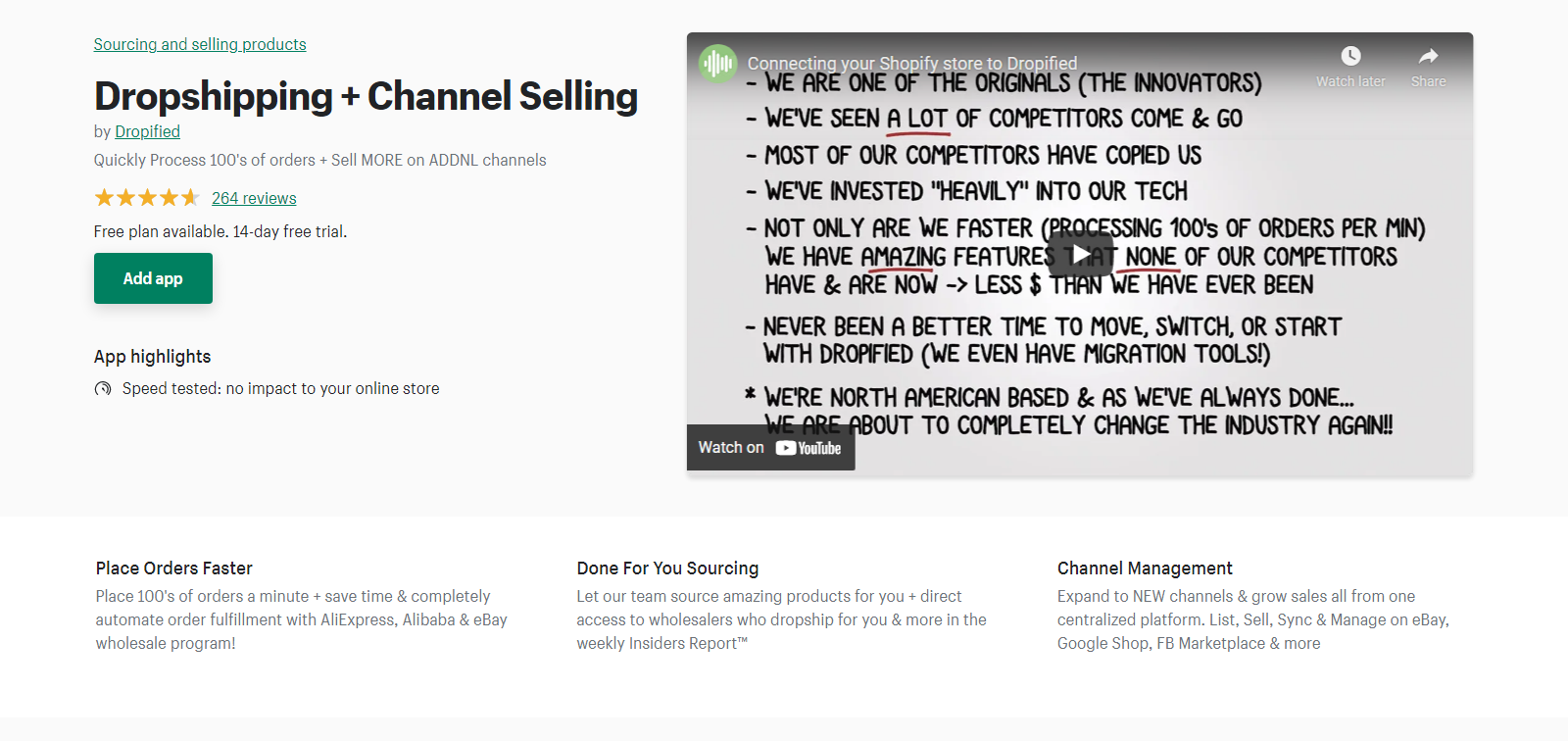 Dropified - Dropshipping + Channel Selling