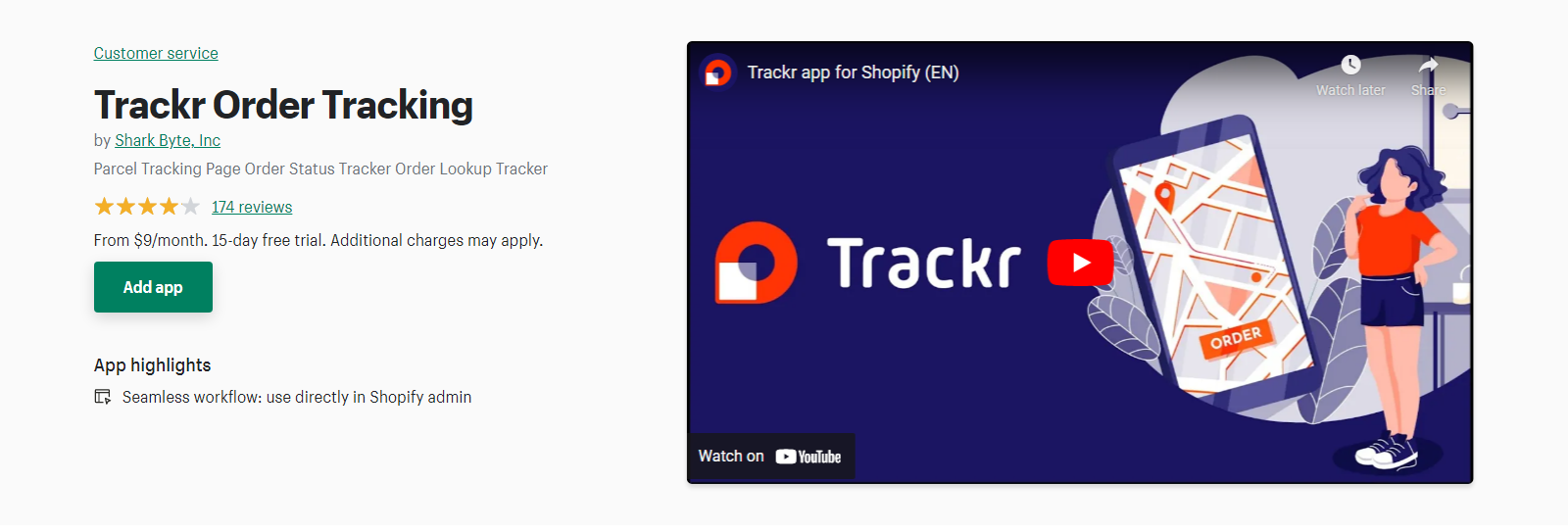 TrackingMore ‑ Order Tracking - Best Shopify order tracking App