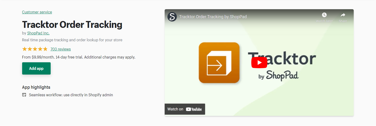 Tracktor Order Tracking